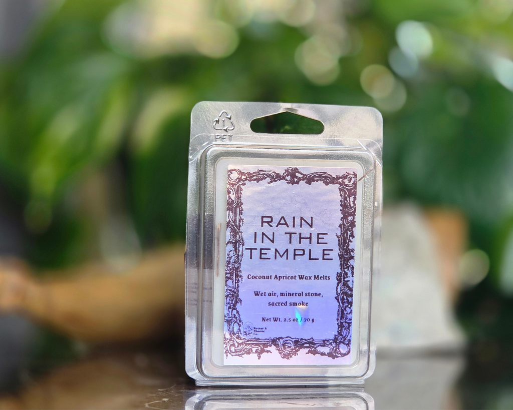 Rain In The Temple Crystal Wax Melts Heart-Shaped