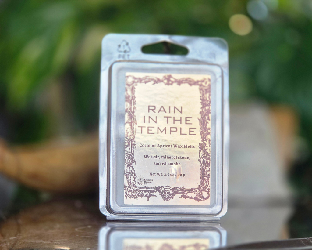 Rain In The Temple Crystal Wax Melts Heart-Shaped