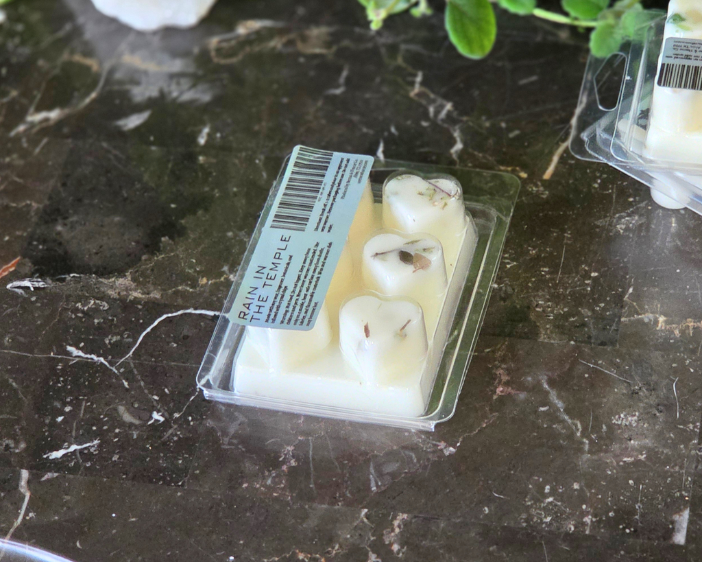 Rain In The Temple Crystal Wax Melts Heart-Shaped